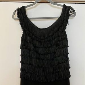 Black Fringe Jumpsuit